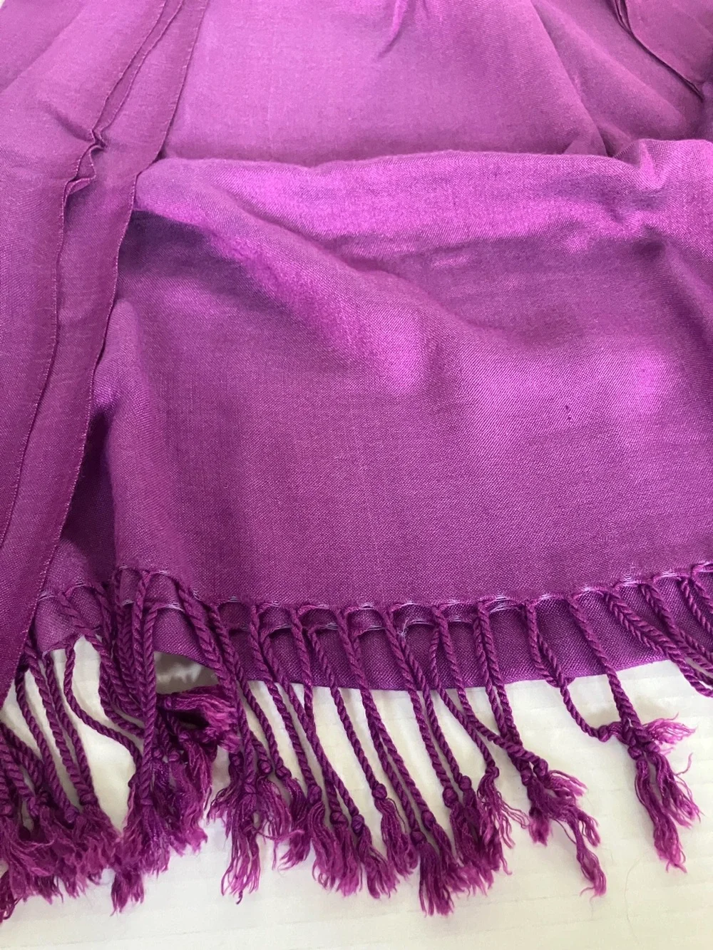 Vintage‎ Bundle (7) Long Scarves - Navy Blue, Purple, Tan, Cream, Gray, Brown